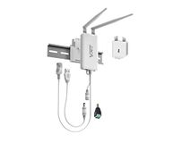 Vonets Industriële 2,4GHz Wlan Bridge Mini Router Draadloze Repeater Ethernet naar WiFi Hotspot Extender Signaalversterker 2 RJ45 poorten DC/USB voeding voor DVR PLC Netwerkapparaten VAP11S