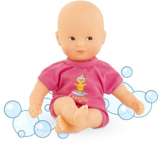 Corolle Mini Bain Popje Bad Badspeelgoed Roze 20cm