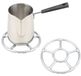 Merkloos Gasfornuis verloopring - Houder voor gaskookplaat - Metaallegering - 15,5 cm