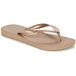 Havaianas Hav. Top Metalic, teenslippers voor dames, beige, roségoud, 3581, 41/42 EU
