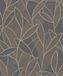 Allure Moderne Bladeren Behang Vliesbehang Wanddecoratie Bruin 0,53 x 10,05 M