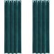 Rideaux Occultants Vert Foncé 140 x 225 cm Velours