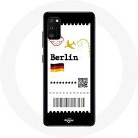 Maniacase Etui voor Oppo A16 Air ticket Berlijn