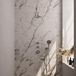 Brauer Brushed Edition Thermostatische Regendoucheset Inbouw - Hoofddouche 20 cm - Gebogen Wandarm - Handdouche 3 Standen - Doucheslang - Wandaansluitbocht - Rvs