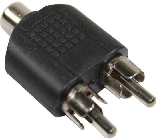 BELLSON Bellson Plug Splitter Contra Tulp naar 2 Tulp man