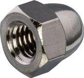 Hoenderdaal Fasteners Hoenderdaal dopmoer messing vernikkeld M6 DIN1587