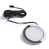 SOTECH LED Verzonken meubellicht GIULIA 12 V 3W miniAMP Chrome gepoleerd warm wit