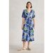 White Stuff Megan Jersey Dress Bright Blue Taille: 12 PETITE