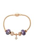 NAEMI Armband 14 karaat goud Rose Gold Violet Vrouwen 18 cm