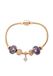 NAEMI Armband 14 karaat goud Rose Gold Violet Vrouwen 18 cm