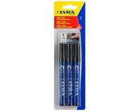 Lyra Lyra 4018006 Mark + Sign Permanent Marker - Black (3 pcs)