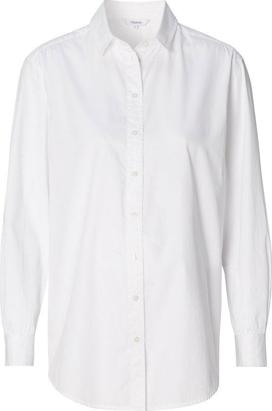 Noppies Blouse Arles Zwangerschap - Maat M - Optical White