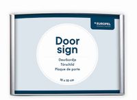 EUROPEL deurbordje, 210 x 80 mm, zilver