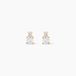 Constancia Boucles d'oreilles Puces Or jaune Oxyde de zirconium