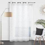 Soleil d'Ocre Luc Voilage, Polyester, Wit, 140 x 250 cm