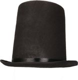 Merkloos Hoge Abraham Lincoln hoed zwart voor volwassenen