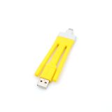 SYSTEM-S 46100204 USB-kabel 0,1 m USB A naar Micro USB Geel