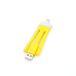 SYSTEM-S 46100204 USB-kabel 0,1 m USB A naar Micro USB Geel