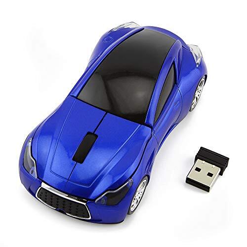 ECOiNVA Mice ECOiNVA voor Infiniti Draadloze Sport Auto Muis Desktop Laptop Computer Optische Muis Muizen AAA Batterij Nano USB 2.4 GHz Gaming Muis (Blauw)