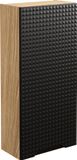 AC-Déco Zwart Eikenhout Hangende Badkamerkast 35cm