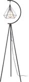 lux.pro Staande lamp Austell vloerlamp 171 cm E27 zwart en wit