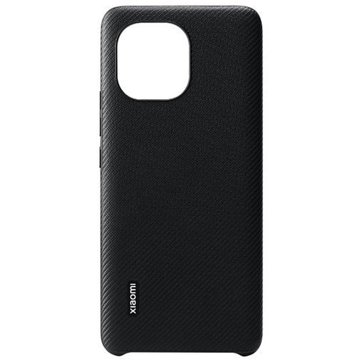 Xiaomi Rugged Kunstleer Back Cover Zwart Mi 11 - 6934177737282