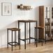 Maison Exclusive - 2 tabourets de bar. Bois vieilli. Dimensions : 40 x 32 x 64 cm. Matériau : bois composite