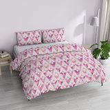 MB HOME BASIC Dafne Dekbedovertrek Set, Kinki, Tweepersoons