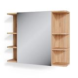 Vicco Fynn Badkamerspiegelkast – 79.6 x 64 cm Eiken