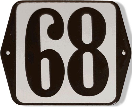Warentuin mix Bol Huisnummer standaard nummer 68