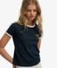 Superdry T-shirt Athletic Essentials à Bandes Latérales Bleu marine Taille: 34