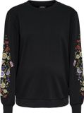 ONLY MATERNITY ONLY OLMVIMA L/S O-NECK SWT ZL - Dames - Zwart - Katoen/Polyester - Maat XL