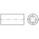 TOOLCRAFT 1069502 Verbindingsmof M12 30 mm RVS A2 25 stuk(s)