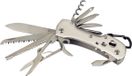 Multitool zakmes met 12 functies - RVS - Zilverkleurig - 10 cm