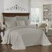 Historic Charleston King Charles moderne boerderij bloemen matelasse bedspreiding, kingsize/kalking, grijs