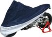 Vector Housse de protection intérieure/extérieure pour moto/scooter - Bleu/Argent - M