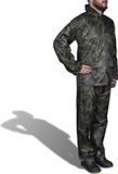 vidaXL Combinaison de pluie 2 pièces avec capuche (hommes / camouflage / taille L)