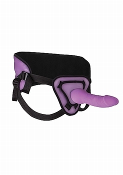Ouch! Deluxe Silicone Strap On - 10 Inch - Purple