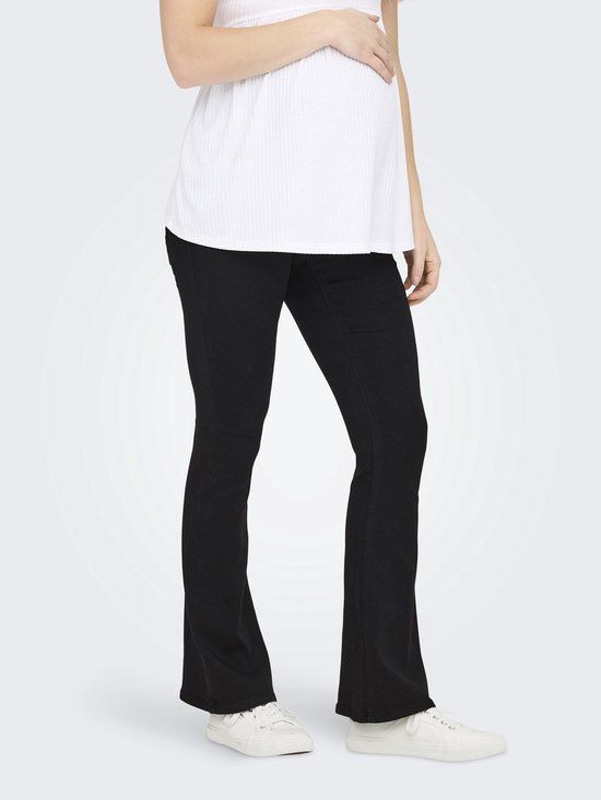 ONLY MATERNITY Flared fit Jeans Black Denim L