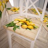 PETTI Artigiani Italiani - Zitkussen voor keukenstoel, set van 6 kussens voor keukenstoelen, van microvezel met digitale druk en banden, 100% Made in Italy