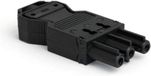 Wieland GST18-3 connector vrouwelijk zwart