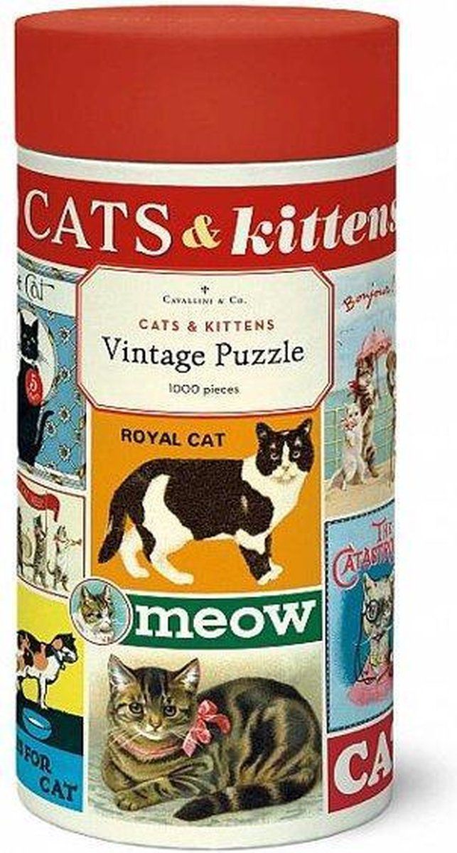 Cavallini & Co vintage puzzel - Cats & Kittens - multi color