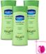 Vaseline 3 x Aloe Soothe Lait corporel - 400 ml