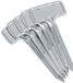 Guillouard Metalen Tuinlabel – 8 x 18 cm – Zilver – 5 stuks
