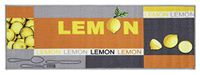 andiamo Laagpolig loper citroen van 100% polyamide keukenloper met citroenpatroon, geel, 50 x 150 cm