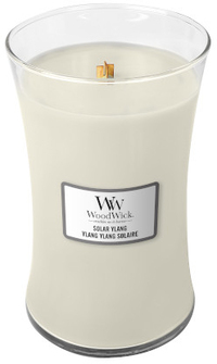 WoodWick Hourglass Large Geurkaars - Solar Ylang - Cylinder - White - 10.2cm