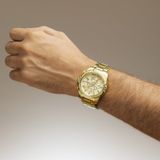 Festina F20705/2 Heren Horloge - Chronograaf - Mineraalglas - Roestvrijstaal/Leer - Quartz - Gesp - 10 ATM (zwemmen)