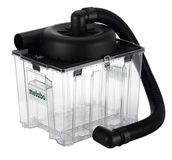 metabo Voorscheider voor alleszuiger met cycloontechnologie, 99% afscheidingsgraad voor stof, vuil en vloeistoffen, transparant reservoir van 25 liter, metabox-systeem, eenvoudig legen