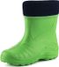 Ladeheid Bottes de pluie enfant - Caoutchouc - avec chausson intérieur - EVA - Chausson intérieur lavable - LA-KL-EVA-Kids - Vert - 35