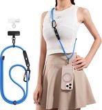 TORRAS LoopGo Clasp Verstelbaar Universeel Telefoonkoord Blauw